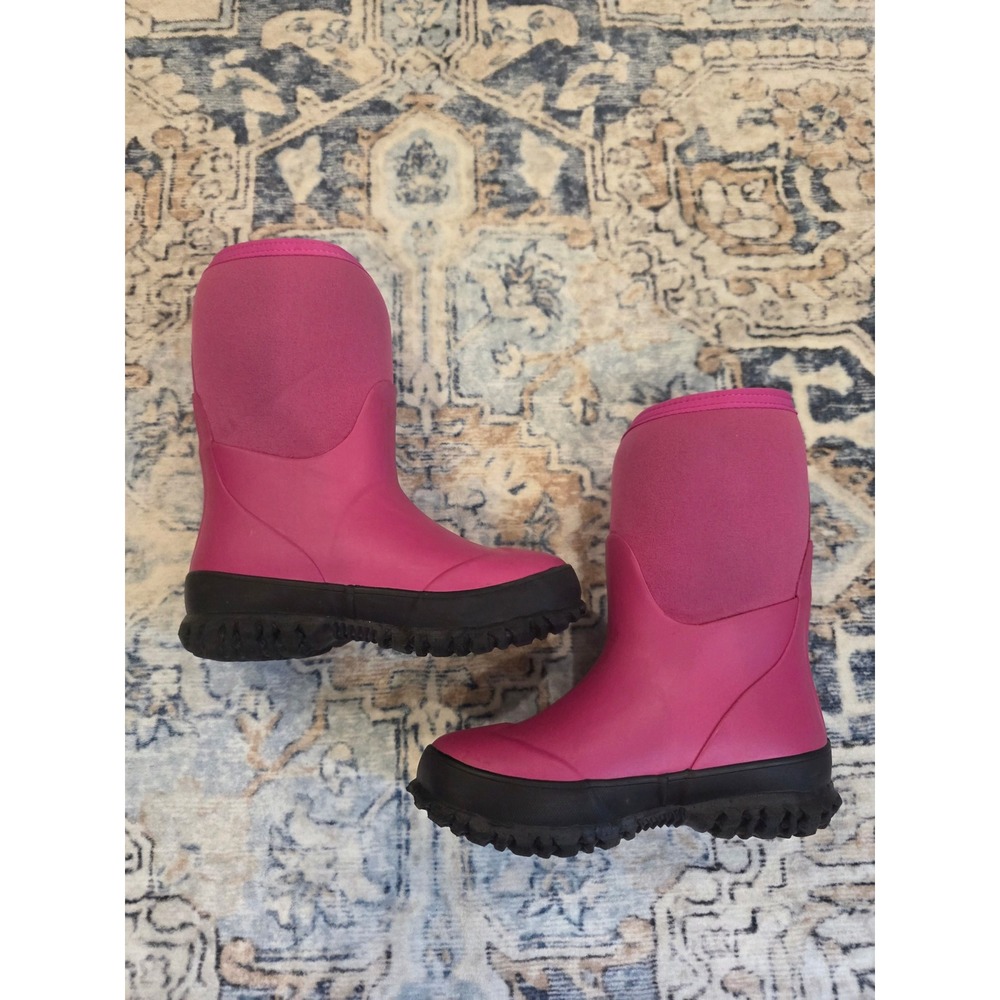 Bogs Stomper Neoprene Toddler‎ Size 12 Pink Pull On Winter Snow Boots - Picture 2 of 4